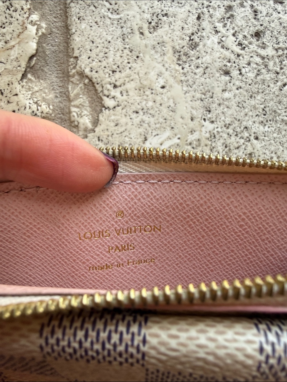 RARE Louis Vuitton Damier Azur Card Holder Recto Verso Rose Ballerine - Picture 4 of 11